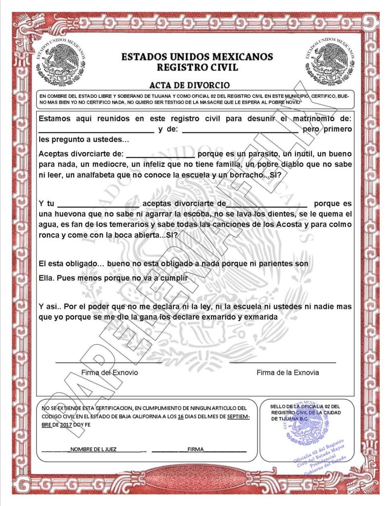 Copia Certificada de actas de nacimiento Matimonio Defunción